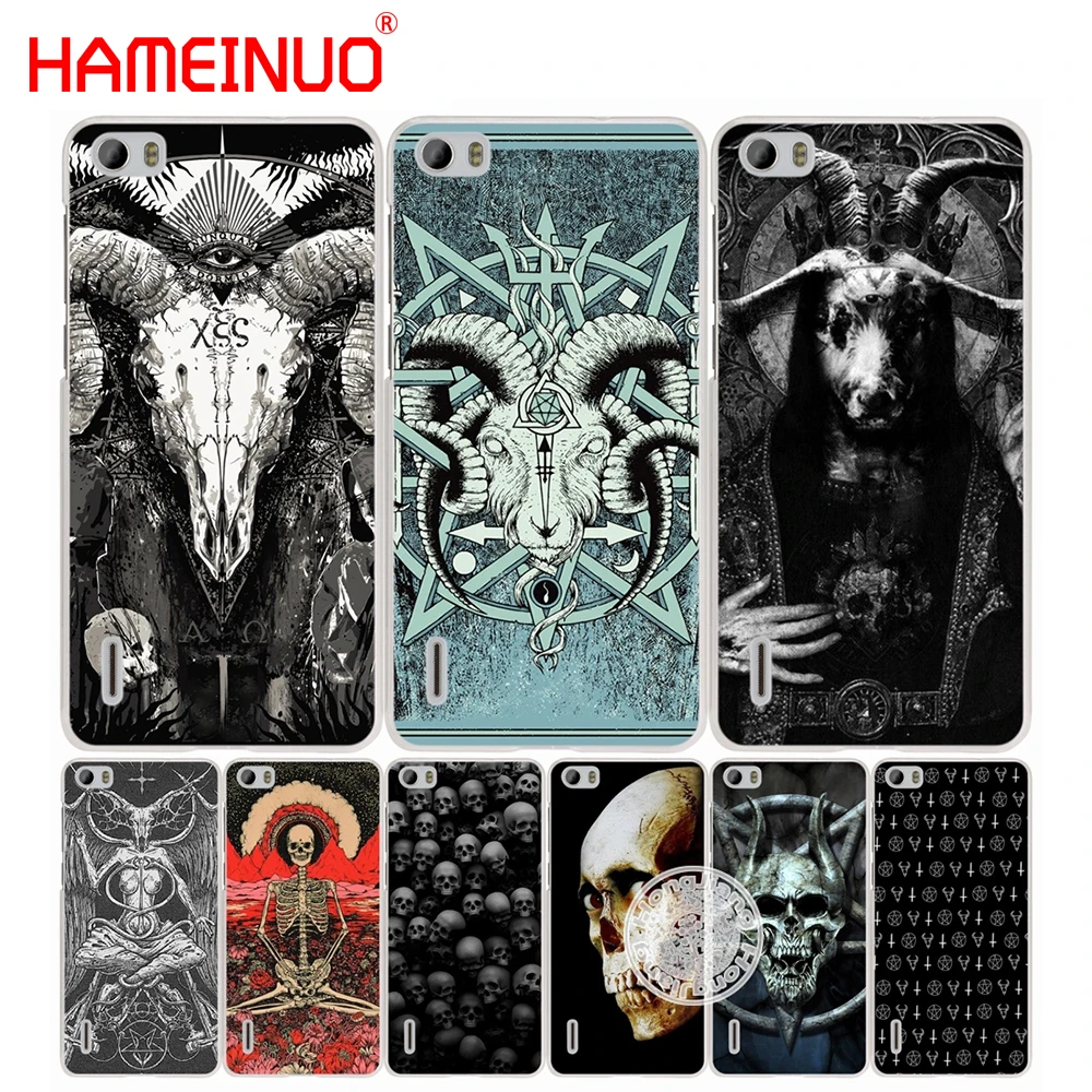 HAMEINUO сатанический страшный чехол для сотового телефона с черепом huawei honor 3C 4A 4X 4C 5X