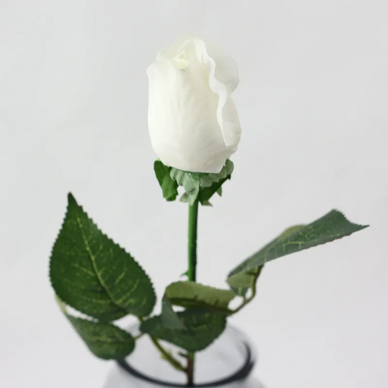 Flone Real Touch Artificial Rose Flowers Simulation Flower Latex Flower Branch Bouquet Wedding Home Party Table Decor Floral (12)