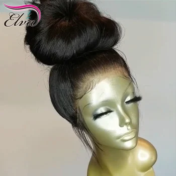 

Lace Front Human Hair Wigs Straight Lace Front Wig Elva Hair Pre Plucked With Baby Hair Glueless Human Hair Wigs For Black Women
