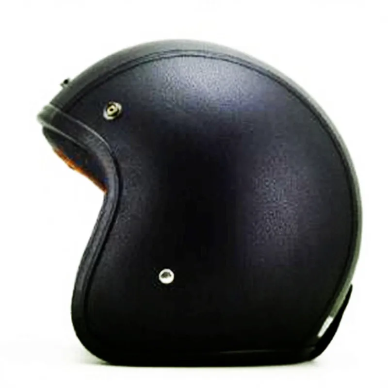 

Free shipping 3/4 Vintage Retro Motorcycle Helmet 2019 for Moped Scooter with Helmet Mask DOT Approved(Size L) gloss black casco
