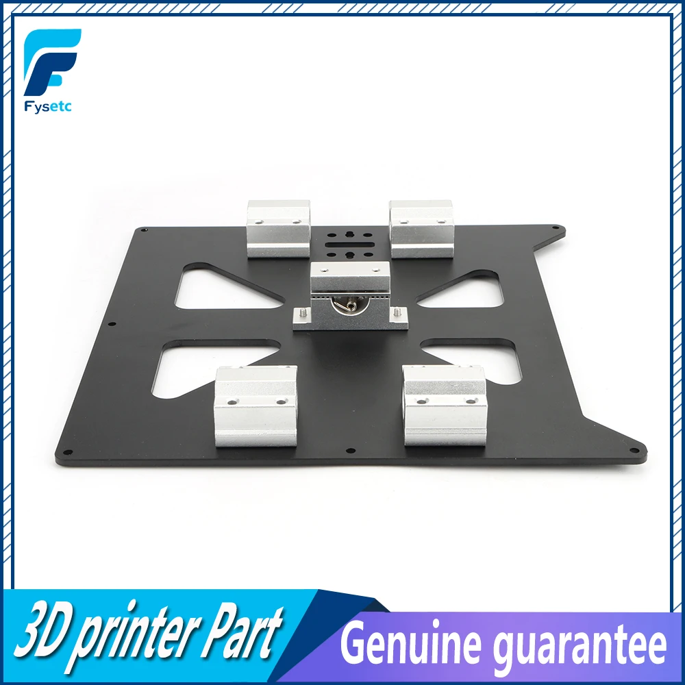 الألومنيوم Y النقل بأكسيد لوحة مع SC8UU pgrade Prusa i3 V2 الساخن السرير دعم لوحة ل Prusa i3 RepRap DIY 3D طابعة أجزاء