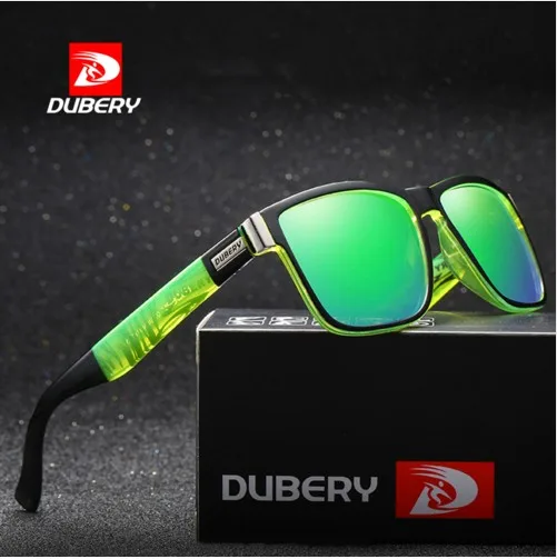 

DUBERY Brand Design Polarized Sunglasses Men Driver Shades Male Vintage Sun Glasses For Men Spuare Mirror Summer UV400 Oculos
