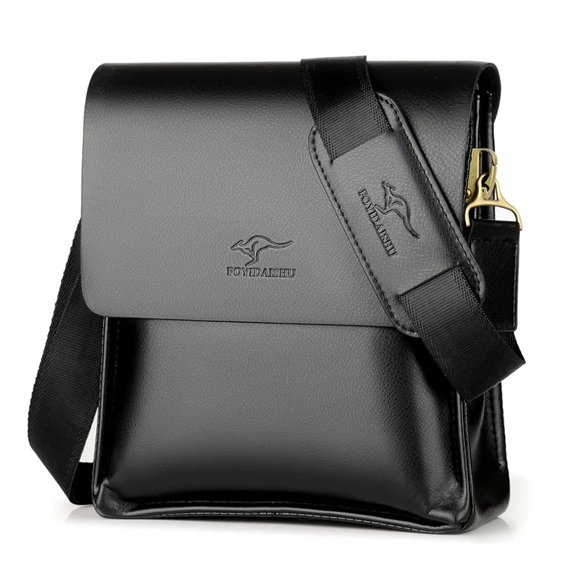  kangaroo Men Bag Fashion pu Leather Crossbody Bag Shoulder Men Messenger Bags vintage Casual Design - 32997868755