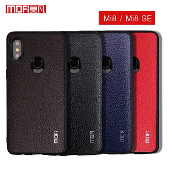 

For Xiaomi Mi 8 Se Case Cover Mofi For Xiaomi Mi 8 Case Hard Back Cover Pu Leather For Xiaomi Mi8 Case Blue Mi8Se Cover Brown