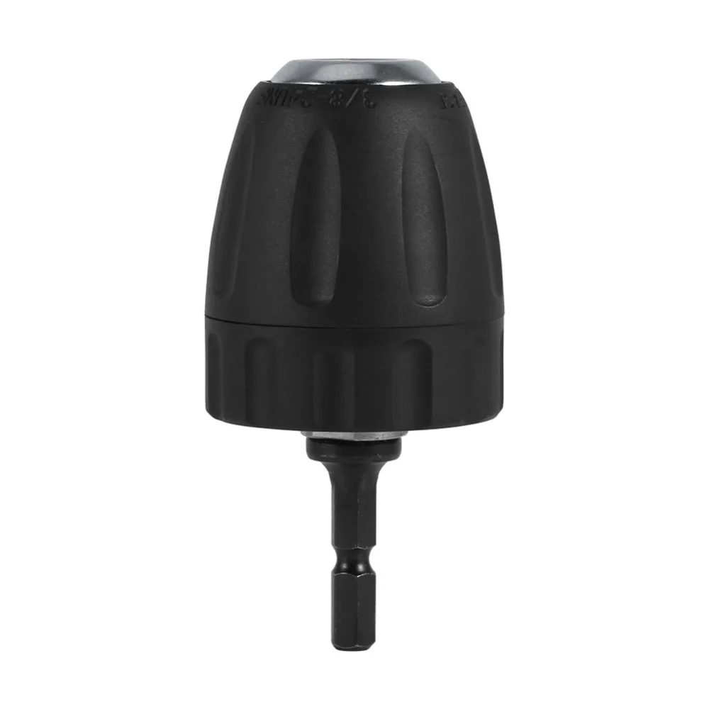 

Drill Bit Chuck Clip Drill Keyless Chuck Plastic Sleeves 0.8-10mm 3/8"-24UNF + 1/4" Hex Hex Shank Rod Adapter Machine Tool Part