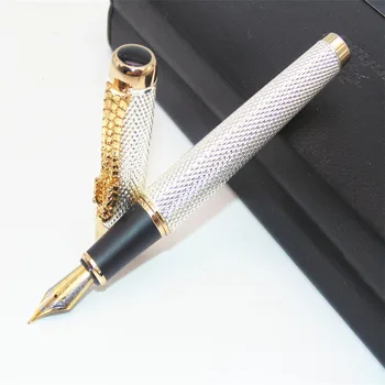 

Jinhao 1200 White Pearl color Luxury Eastern Dragon Gift Pen Business office pen Fountain Pen New