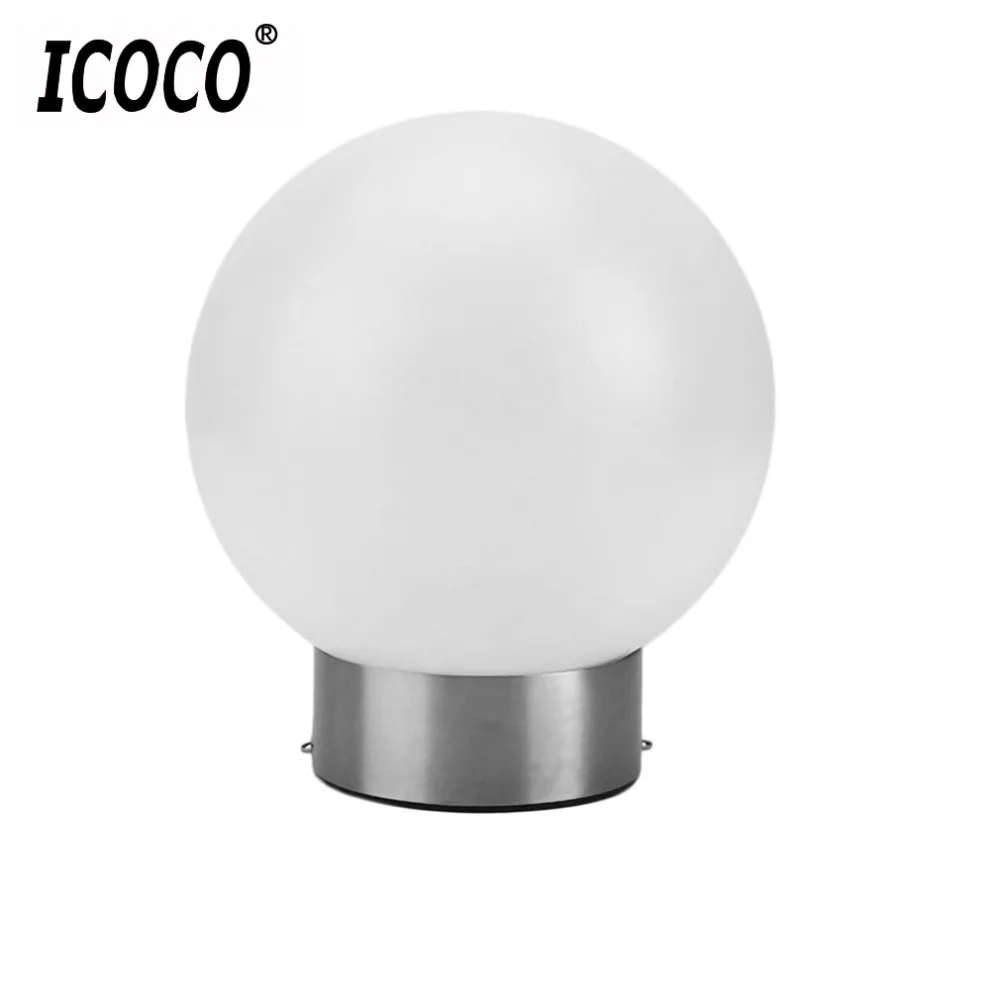 

ICOCO Stainless Steel LED Round Ball Solar Tree Hanging Light Lantern For Garden Fence Decoration Bright Outdoor Camping Lamps