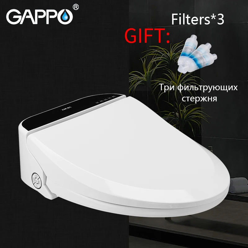 GAPPO Toilet Seats Smart Bidets Toilet Seats Intelligent clean dry toilet cover Washlet Elongated Bidet Lid Cover Heated sits цена GAPPO Toilet Seats Smart Bidets Toilet Seats Intelligent clean dry toilet cover Washlet Elongated Bidet Lid Cover Heated sits цены онлайн