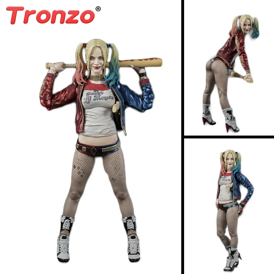 

Tronzo Action Figure 15cm SHF Suicide Squad Figure PVC Harley Quinn Figure Toys Movable Collectible Model Toy Gift For Boy