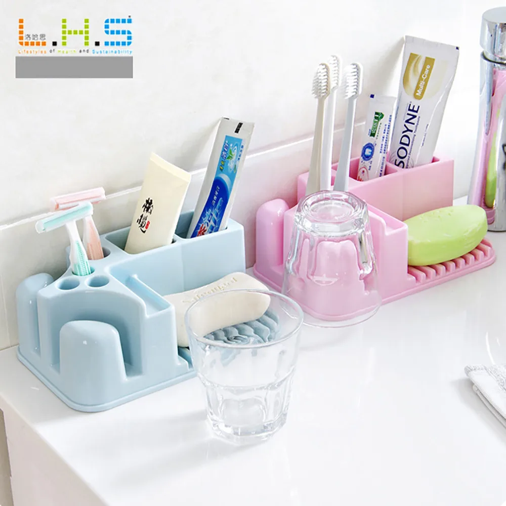 Держатель для зубных щеток для ванной комнаты, моющийся стеллаж для хранения чашек, полезное хранение для ванной, предметы домашнего обихода