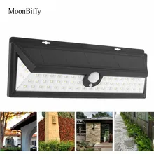 MOONBIFFY 54 светодиодов Солнечный Сенсор человека средства ухода за кожей индукции движения затемнения настенный светильник