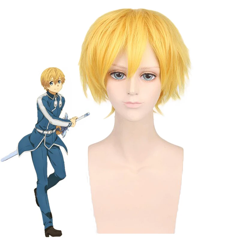 Sword Art Online Alicization Eugeo Synthesis Thirty-two Golden Short
Wig Cosplay Costume SAO Heat Resistant Synthetic Hair Wigs Sword Art Online Alicization Eugeo Synthesis Thirty-two Golden Short
Wig Cosplay Costume SAO Heat Resistant Synthetic Hair Wigs