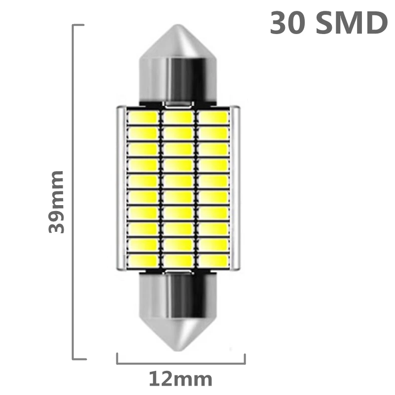 31 мм 36 мм 39 мм 41 мм C5W C10W 18 27 30 33 SMD 4014 светодиодный светильник CANBUS без ошибок авто интерьерная купольная лампа автомобильная лампа для чтения