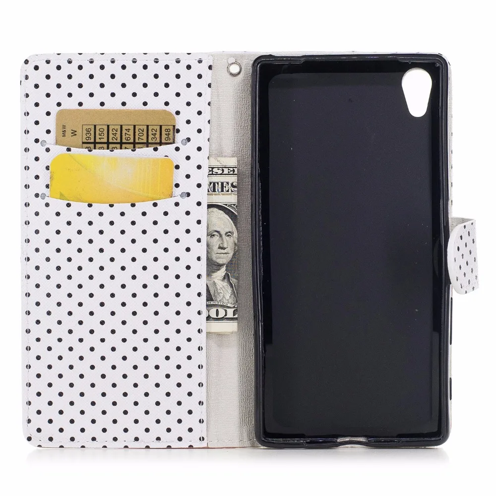 JOOKI Polk Dots из искусственной кожи чехол для sony Xperia Z5 Funda защитный чехол s