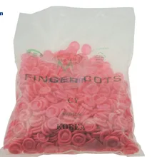 AIDACOM 500 г/упак. розовые антистатические Порошковые Нескользящие натуральная латексная резина текстурированные кончики пальцев Cots защитные перчатки