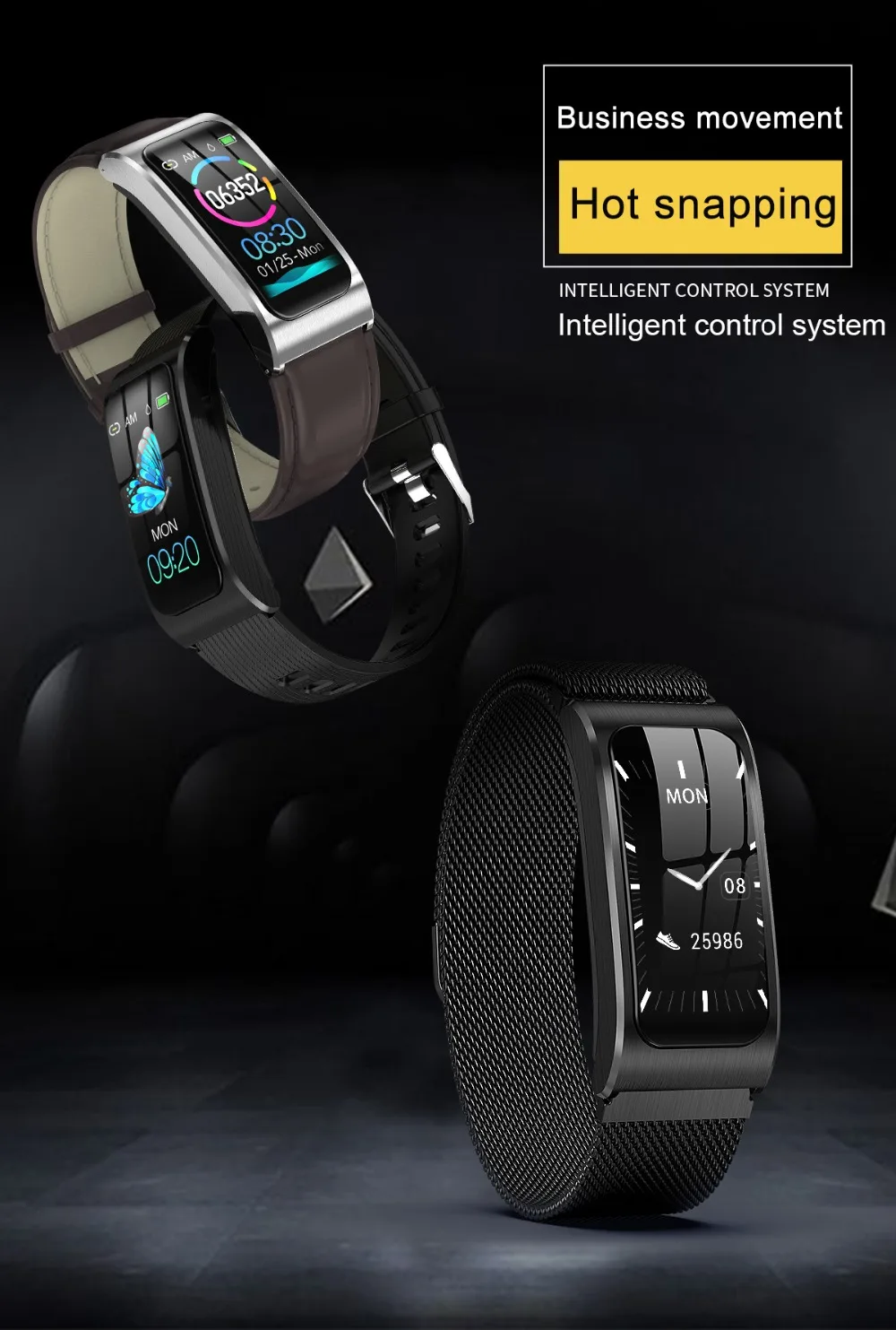Vorke VK7 Смарт-часы с 1,14 дюймовым сенсорным экраном IP68 фитнес-трекер измерение кровяного давления спортивные Смарт-часы лучшие подарки