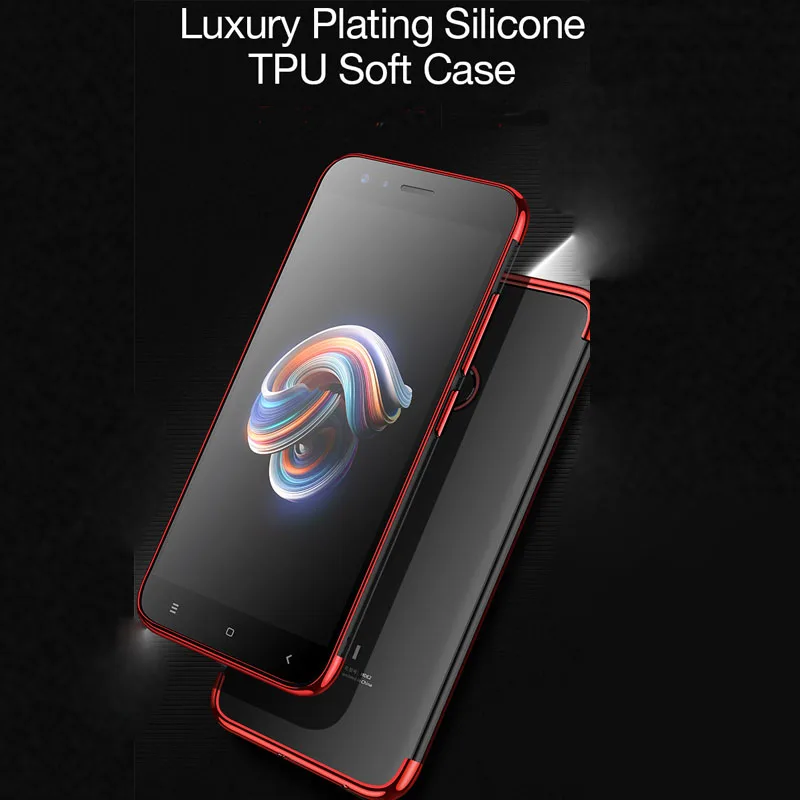 Ultra Thin Transparent Plating Bumper Soft TPU Case Cover For Xiaomi Mi A1 6 S2(8)