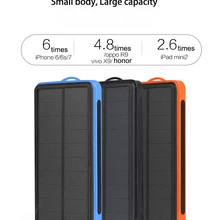 Солнечный Мощность банк Водонепроницаемый 20000 мАч Солнечный Зарядное устройство 2 Порты usb внешний Зарядное устройство солнечный Мощность банка для смартфонов с светодио дный свет