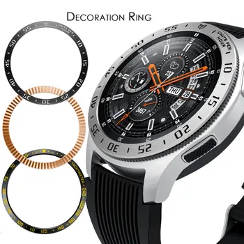 

Metal Bezel Case For Samsung Galaxy Watch 46mm/42mm Case Gear s3 Frontier/Classic sport Adhesive Cover band strap Accessories