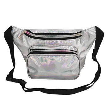 

Woman Bag Fashion Outdoor Laser Waterproof Leather Messenger Shoulder Chest marsupio donna money belt women's bolsa cintura