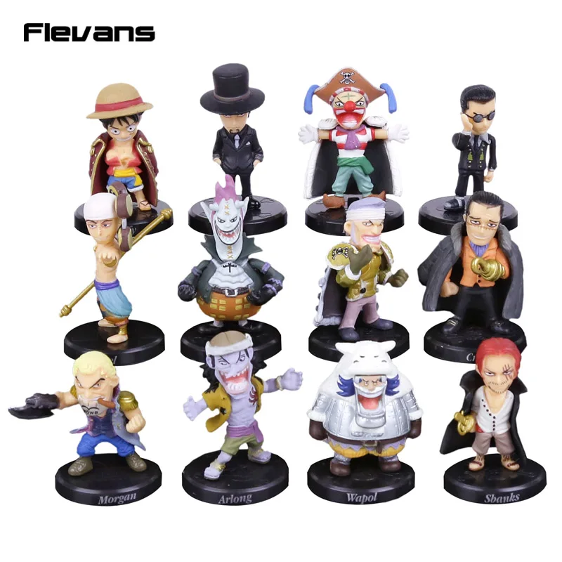 12pcs Set Sabo Shanks Lucci Crocodile Moria Buggy Enel Pvc Figures Collectible Model Toys 5cm Model Toy Anime One Pieceone Piece Aliexpress