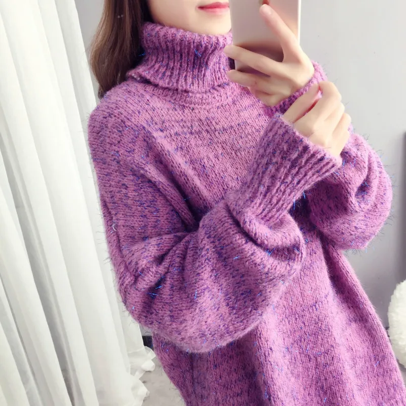 Фиолетовый Свитер Женский Купить