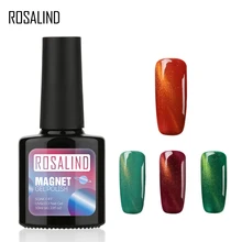 ROSALIND гель 1 S P+ черная бутылка 10 мл кошачьи глаза магнит C01-30 гель лак для ногтей верхняя основа под лак искусство долговечный светодиодный лак