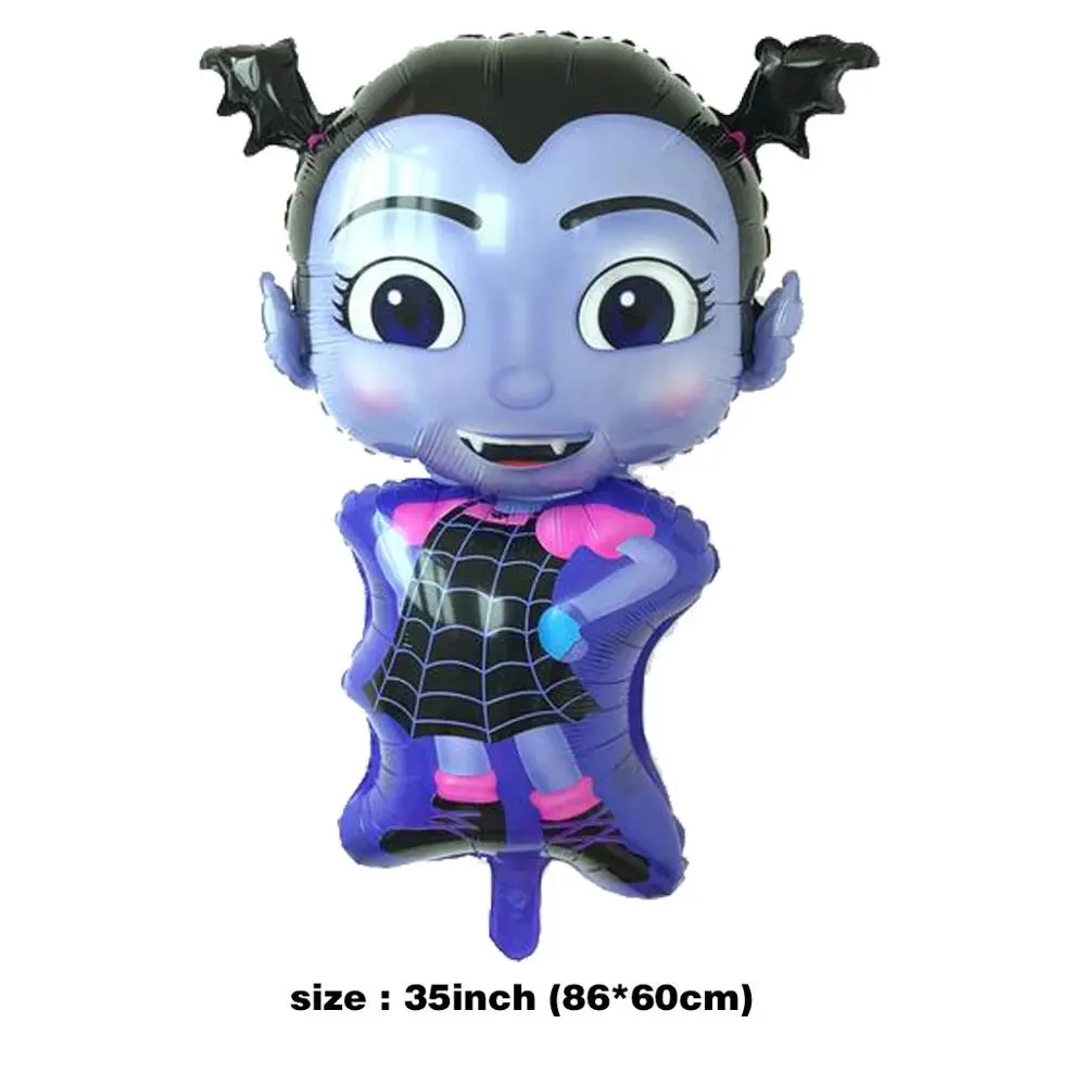 Украшения для вечеринки на день рождения, Детские шары vampirina vampirin, вечерние шары для дня рождения вампира, воздушные шары с гелием из фольги