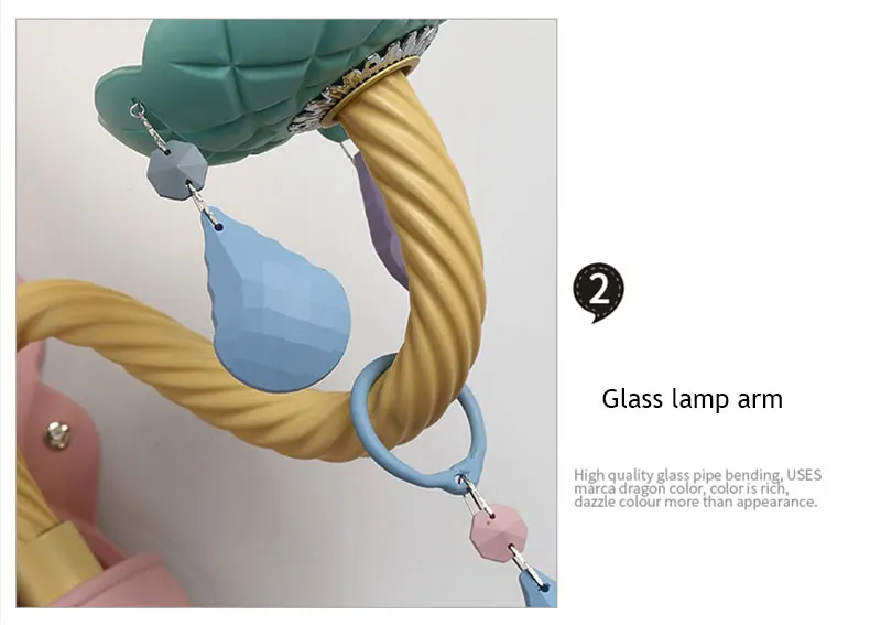 米度儿童房灯创意水晶壁灯现代简约彩色客厅电视墙壁灯北欧灯具-tmall_14