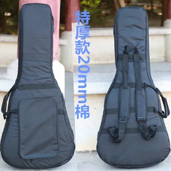 

Portable folk acoustic guitar bag 41 waterproof shockproof gig soft cover case Double Straps Padded Thicken gitar backpack