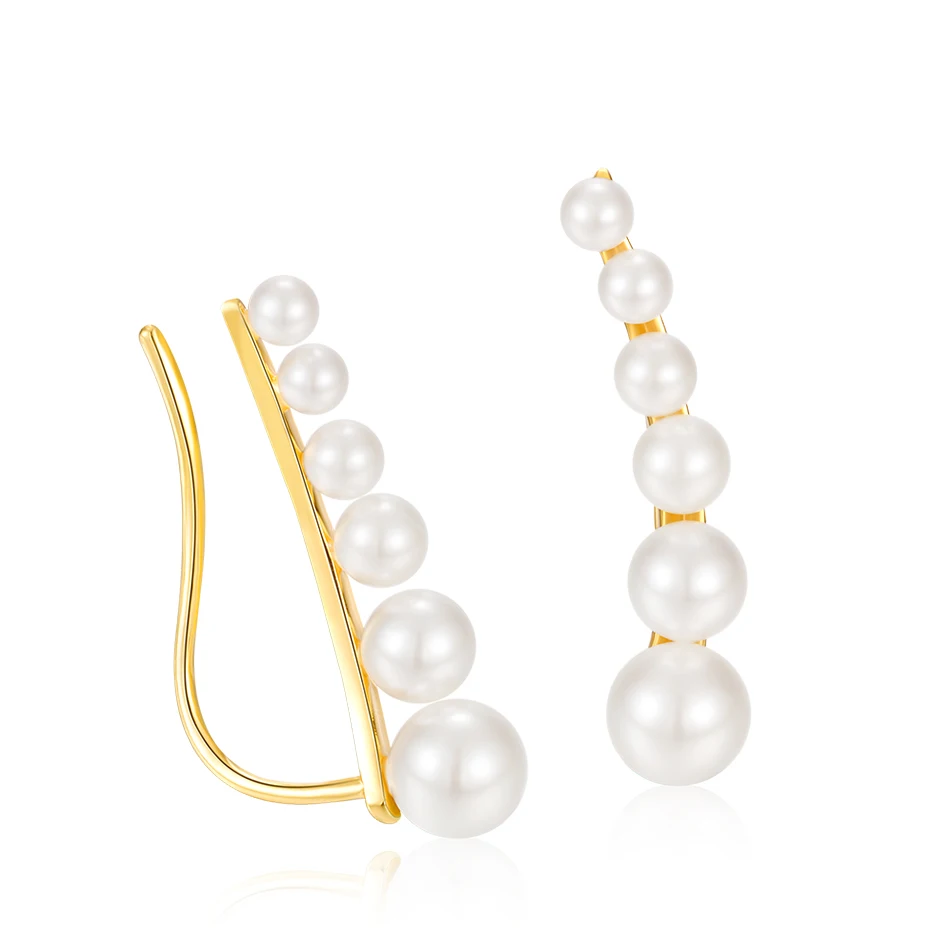 ALLNOEL Pearl Earrings 925 Sterling Silver Fine Jewelry For Women Pearl Drop Earrrings Wedding 2019 Valentine's Day Present Gift (2)