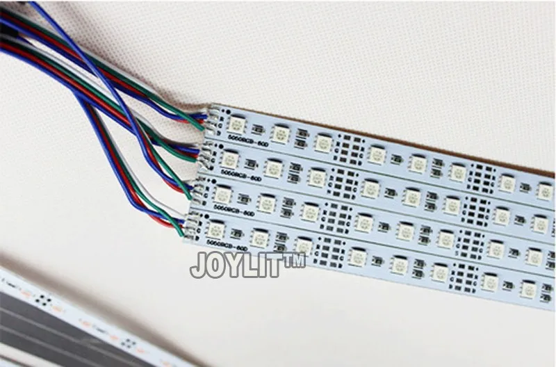 100 шт./лот smd 5050 RGB светодиодные свет DC12V Водонепроницаемый 50 см 30 36 светодиодный Алюминиевый жесткий Светодиодные ленты светодиодный жёсткая планка бар света