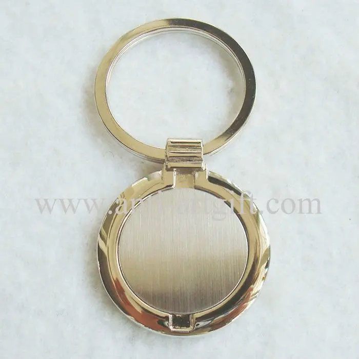 Custom Round Fancy key ring high quality promotional business gift