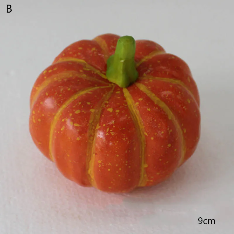 Искусственный Тыква Реалистичного Хэллоуин Поддельные пены тыквы искусственные овощи садовый столик домашний декор реквизит для фотосессии
