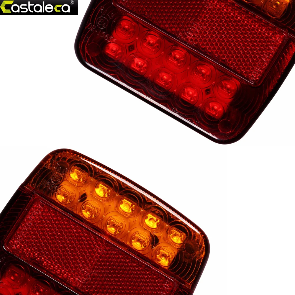 Castaleca 1 шт 12V 26LED хвост светильник стоп лампы Хвост светильник заднего хода светильник индикатор для грузовика прицеп Caravan