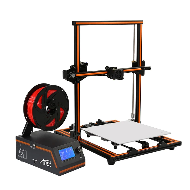 Best Price 3D Printer High Precision Anet E12 DIY Kit 0.4mm Nozzle Reprap Aluminium Alloy Aluminum Assembly Creality Printer