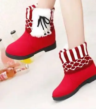 

2018 new snow boots female short tube non-slip suede short boots non-slip student pregnant women women's boots.