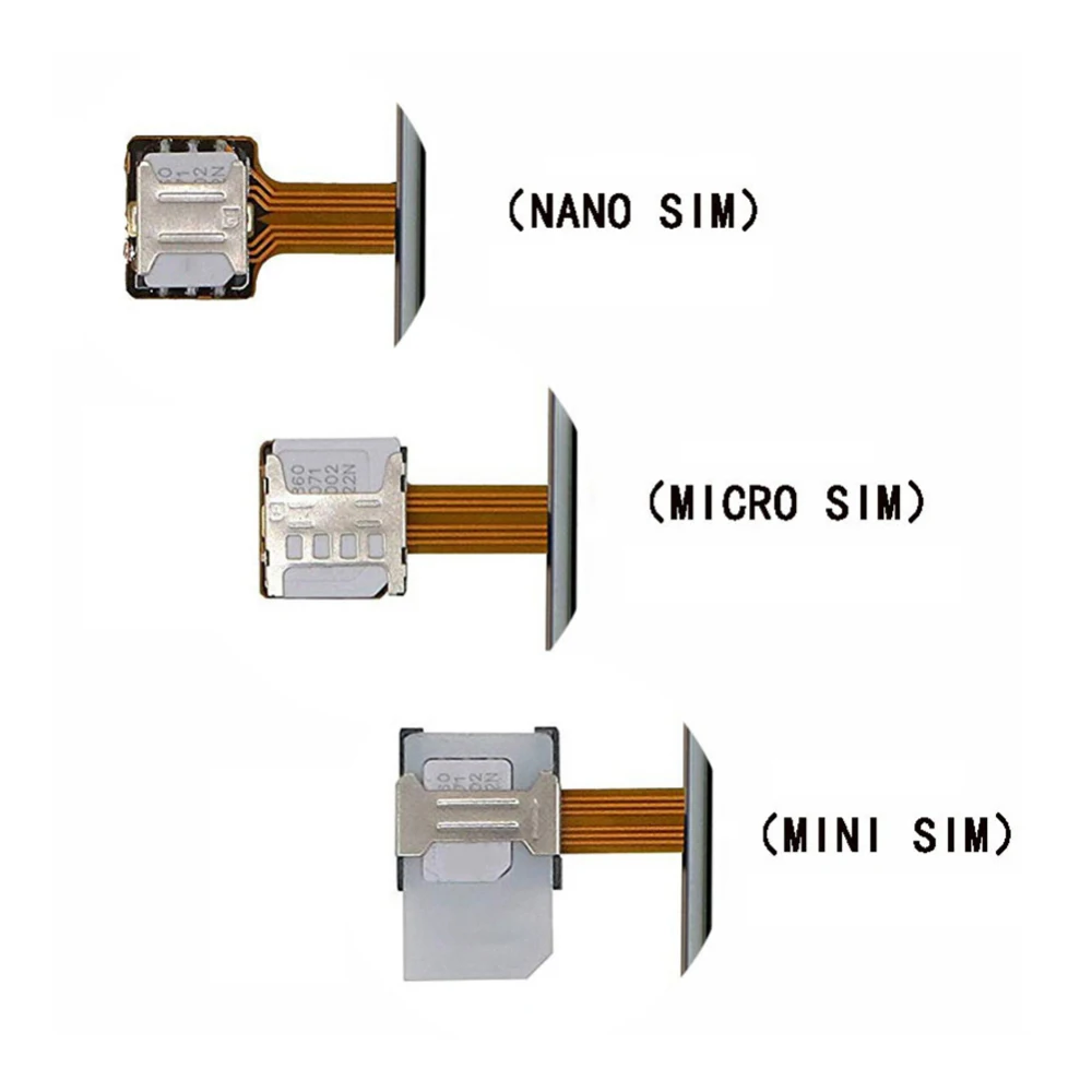 Новый двойной адаптер Micro SD для SIM карты гибридный Android Extender 2 Extension Прямая