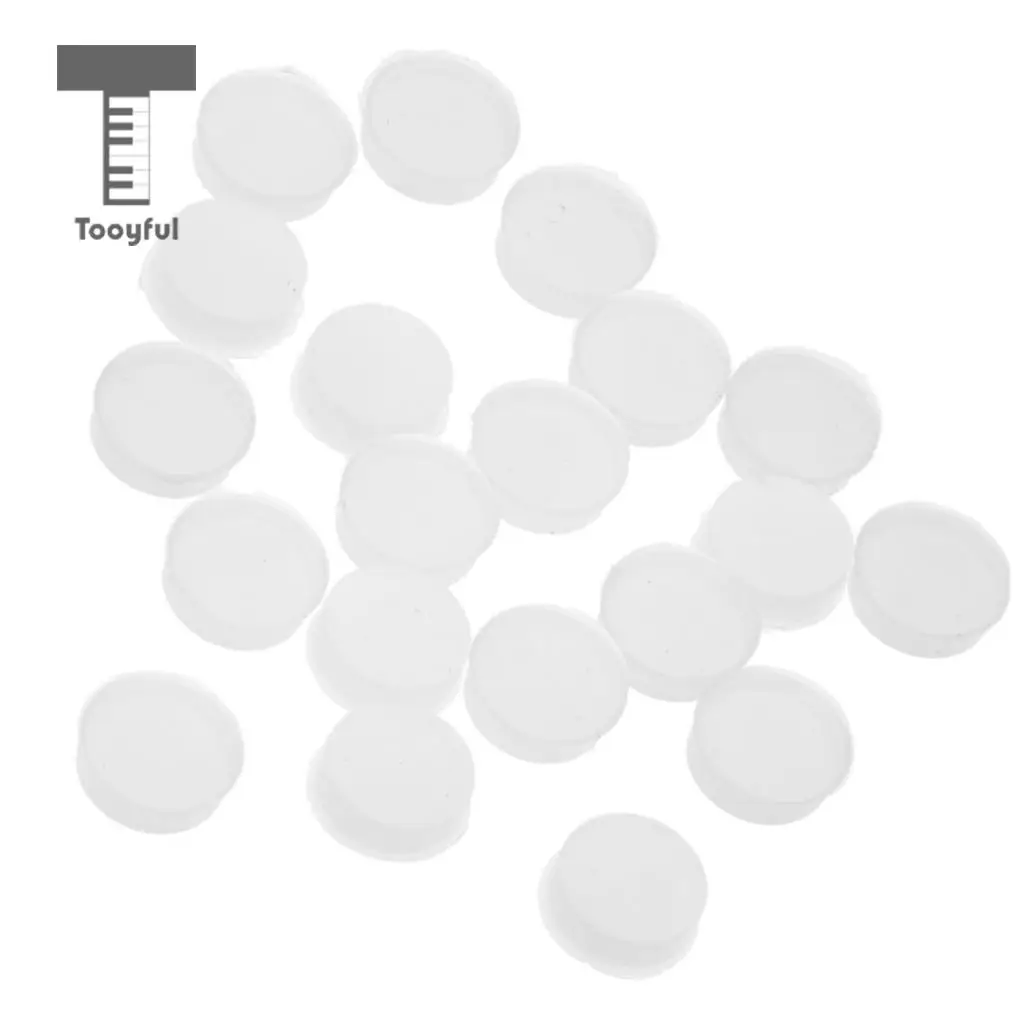 Tooyful Exquisite 20Pcs Silicone Flute Open Hole Plugs Woodwind Instrument Accessory for Flute Player