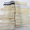 2 Yards/lot Apparel Sewing Fabric Ivory Cream Black Trim Cotton Crocheted Lace Fabric Ribbon Handmade Accessories ► Photo 1/6