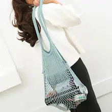 Сумки для покупок с фруктовыми овощами, сумка-шоппер, сетчатая тканая Хлопковая сумка для покупок на плечо, сумка для хранения вещей