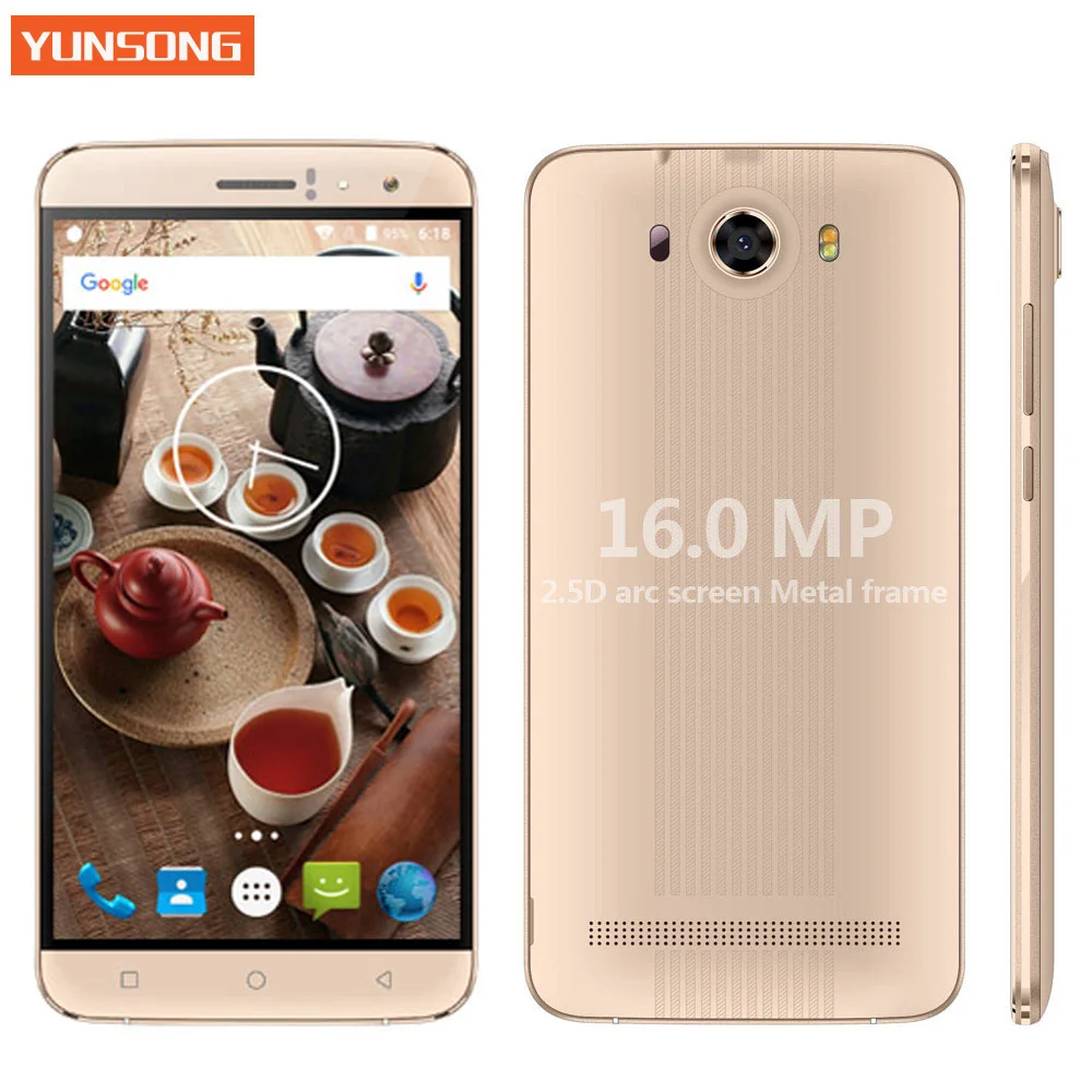 Отель юньсун S10 плюс 6.0 дюймов QHD мобильного телефона 16.0mp MTK6580 4 ядра Dual SIM