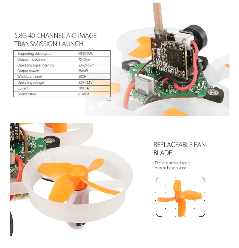 Eachine E010S 65 мм микро FPV гоночный Квадрокоптер Дрон ж/800TVL CMOS на основе F3 щетка Контроллер полета для DSM/FLYSKY/Frsky BNF