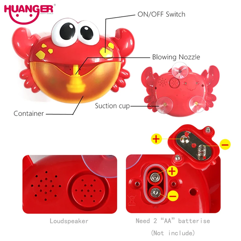 Дропшиппинг пузырь крабов Ванна игрушка для детей с производитель присосок музыка Ванная комната Душ бассейн Ванна мыло плавательный малыш Oyuncak