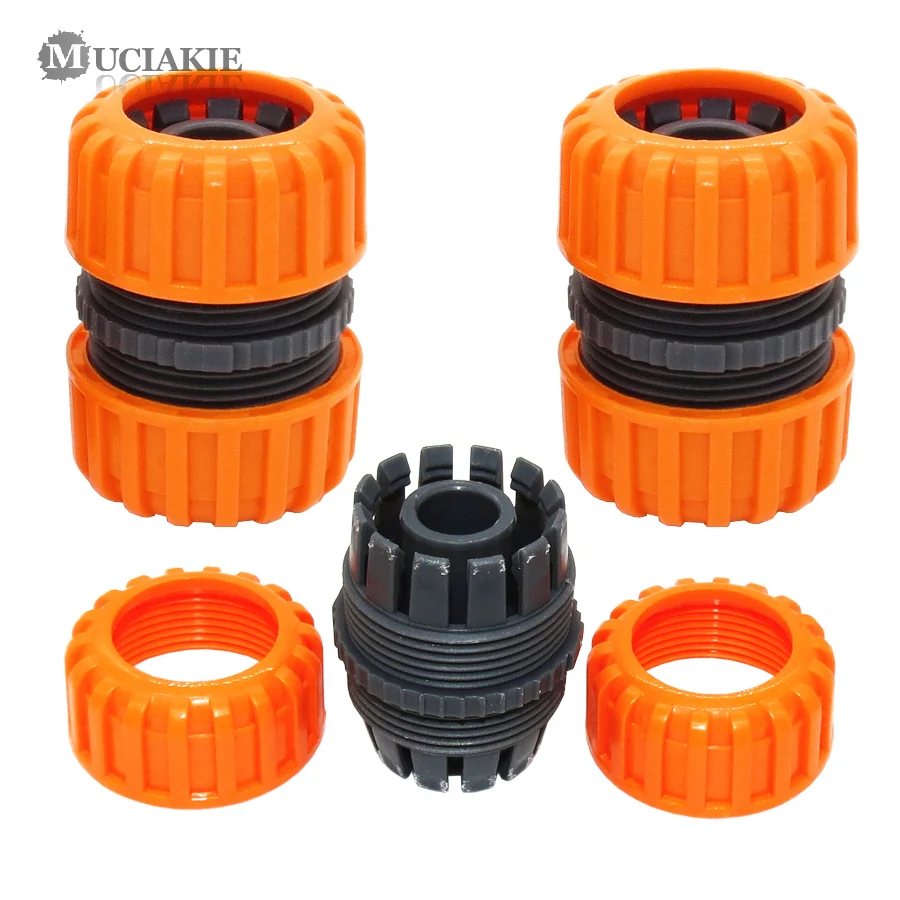 

MUCIAKIE 2PCS 3/4 Inch Hose Repair Connecter Garden Tools Quick Connector Joints Repair Damaged Leaky Adapter Irrigation Adaptor