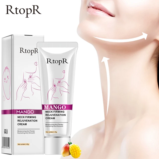 RtopR Neck Firming Rejuvenation Cream Anti wrinkle Firming Skin Whitening Moisturizing Neck Serum Mild Peeling Beauty