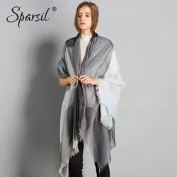 Sparsil женские новые осенние мягкие популярные цветные клетчатые шарфы стильные ретро тонкие теплые шали женские хиджабы 210x140 большие шарфы