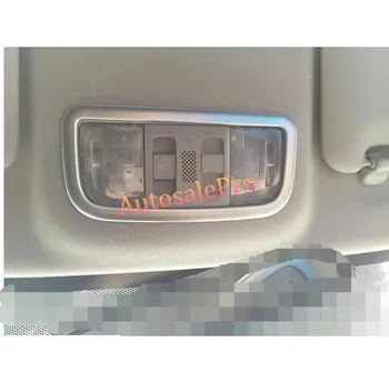 

For Honda City 2014 2015 2016 Chrome Interior Sunroof Front Reading Light Lamp Cover Trim Frame car accessories