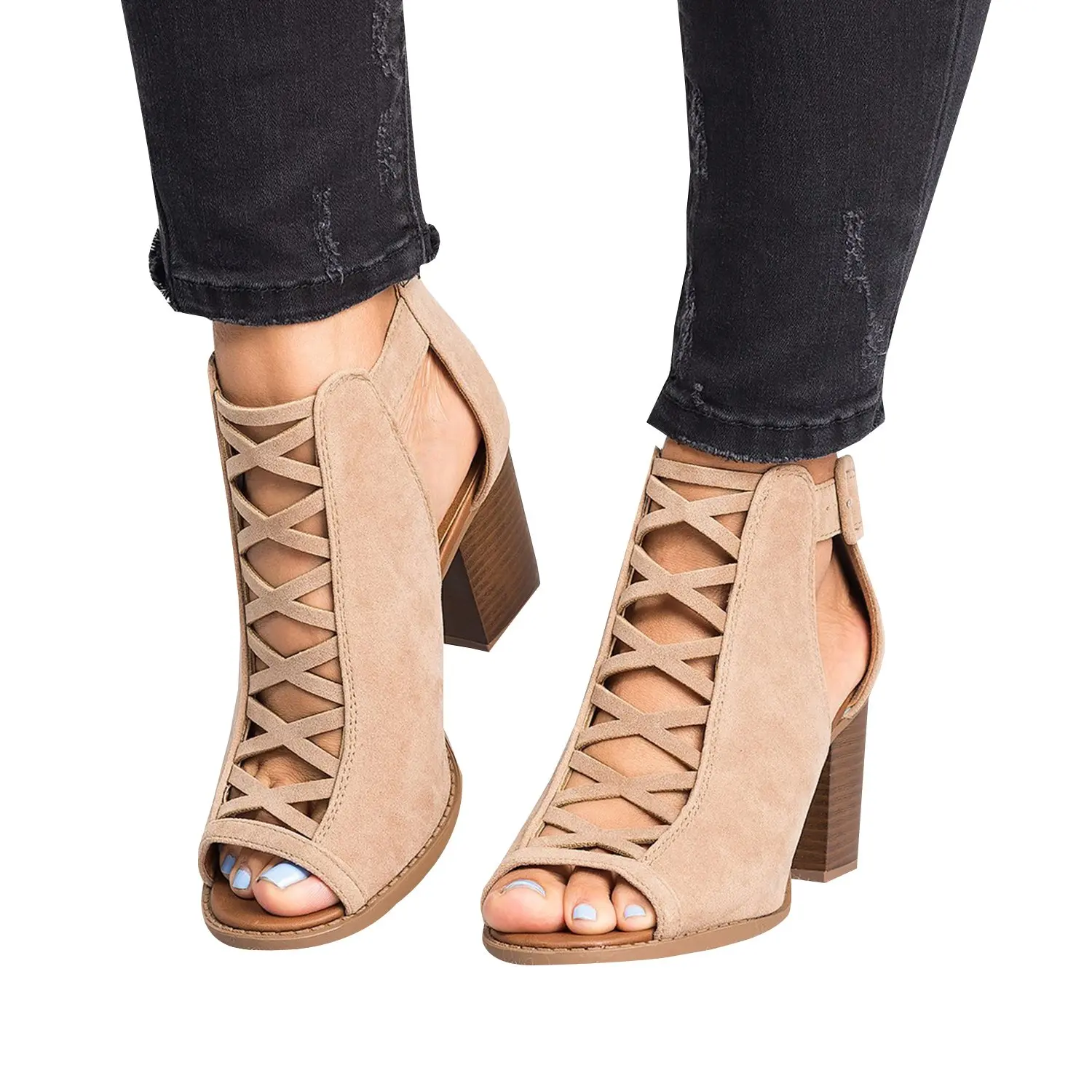 

Fashion High Heel Sandals Women Summer Shoes New Open Toe Sandals Gladiator Shoes Woman High-Heeled Sandalias Sexy Ladies Shoes