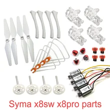 SYMA X8SW X8PRO X8 Pro RC Drone Original Spare Motor Engine Base Propellers Landing Gear Tripod
